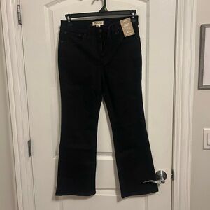 Madewell Women's Black Midrise Kick Out Jeans NWT